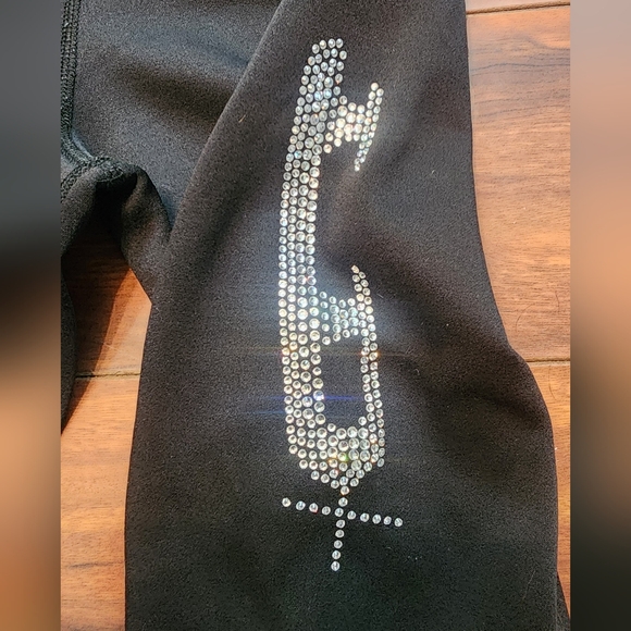 Rhinestone Figure skating pants youth Large 8/10 - Picture 3 of 5